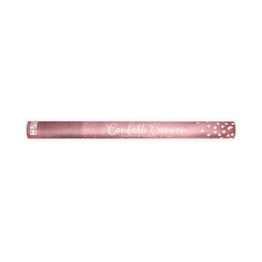 Picture of CONFETTI CANNON WITH HEARTS ROSE GOLD 60CM